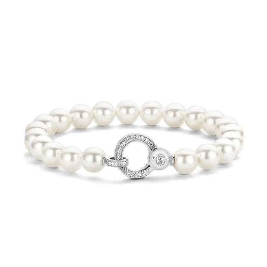 Bracciale catena donna TI SENTO Milano in argento perle zirconi 2865PW-1