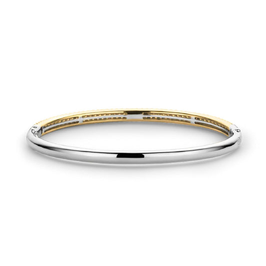 Bracciale rigido donna TI SENTO Milano in argento dorato con zirconi 2874ZY-2