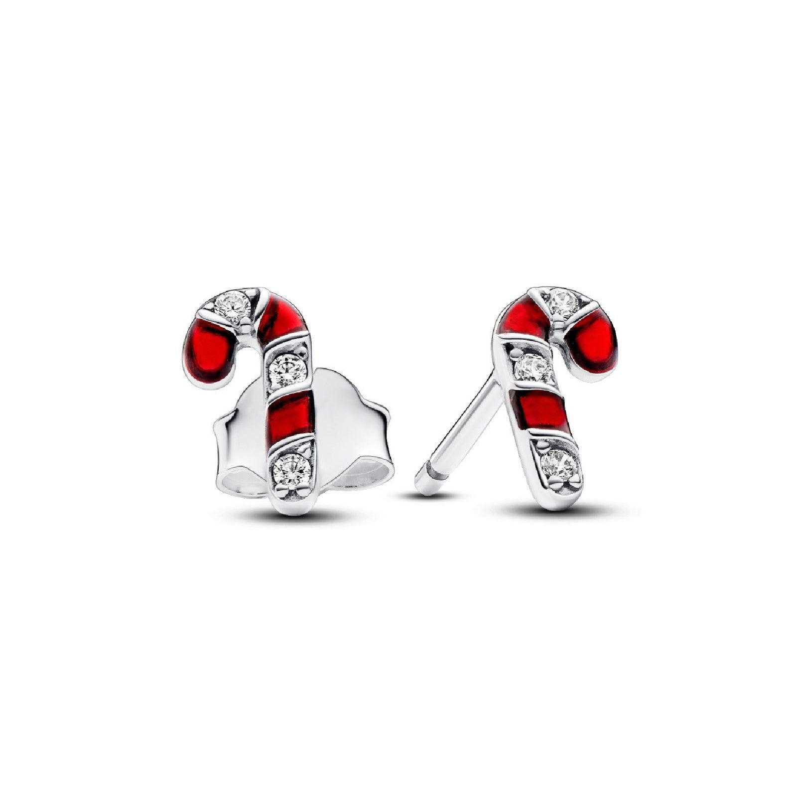 Orecchini Bastoncini di Zucchero argento e rossi 292996C01-1