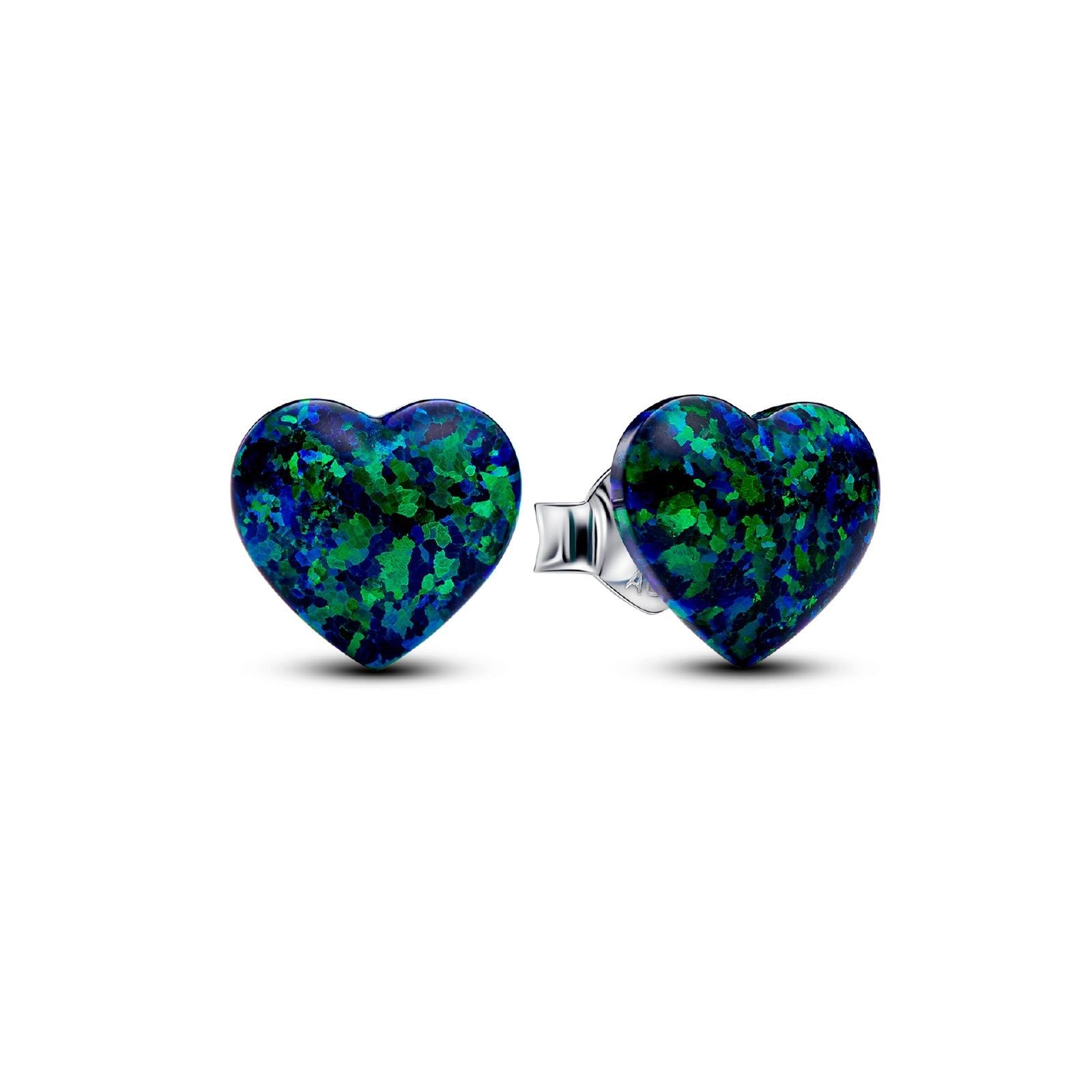 Orecchini Cuori Opali Verdi e Blu 293356C01-1