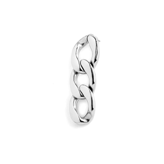 Orecchino pendente Marlù Vision donna acciaio con catena maglia liscia grumetta 2OR0082-1