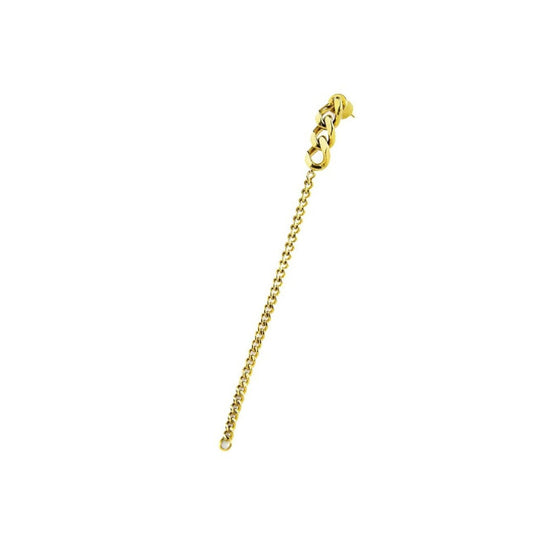 Orecchino pendente Marlù Vision donna acciaio dorato con due catene grumetta 2OR0083G-3
