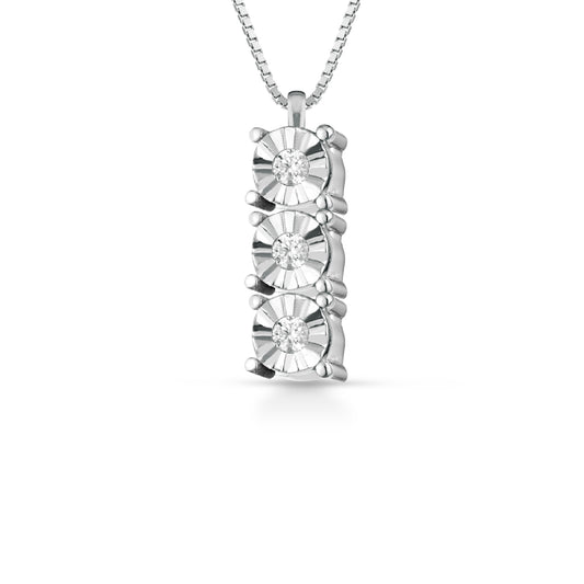 Collana punto luce PG Gioielli oro 18kt diamante 0,02ct G SI 40 cm