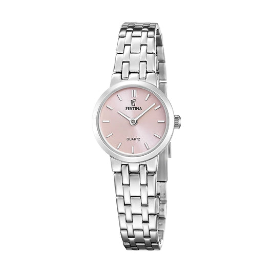 Orologio Festina Mademoiselle in acciaio quadrante rosa MISURA UNICA