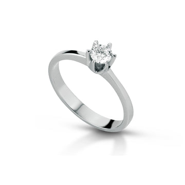Anello solitario PG Gioielli oro 18kt con diamante 0,20ct G VS SU MISURA