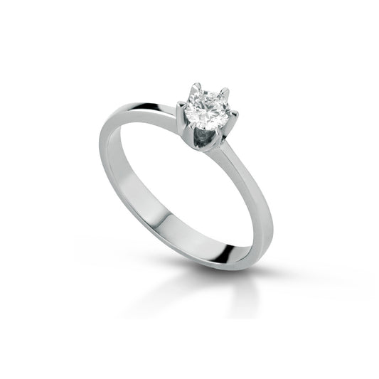 Anello solitario PG Gioielli oro 18kt con diamante 0,20ct G VS SU MISURA