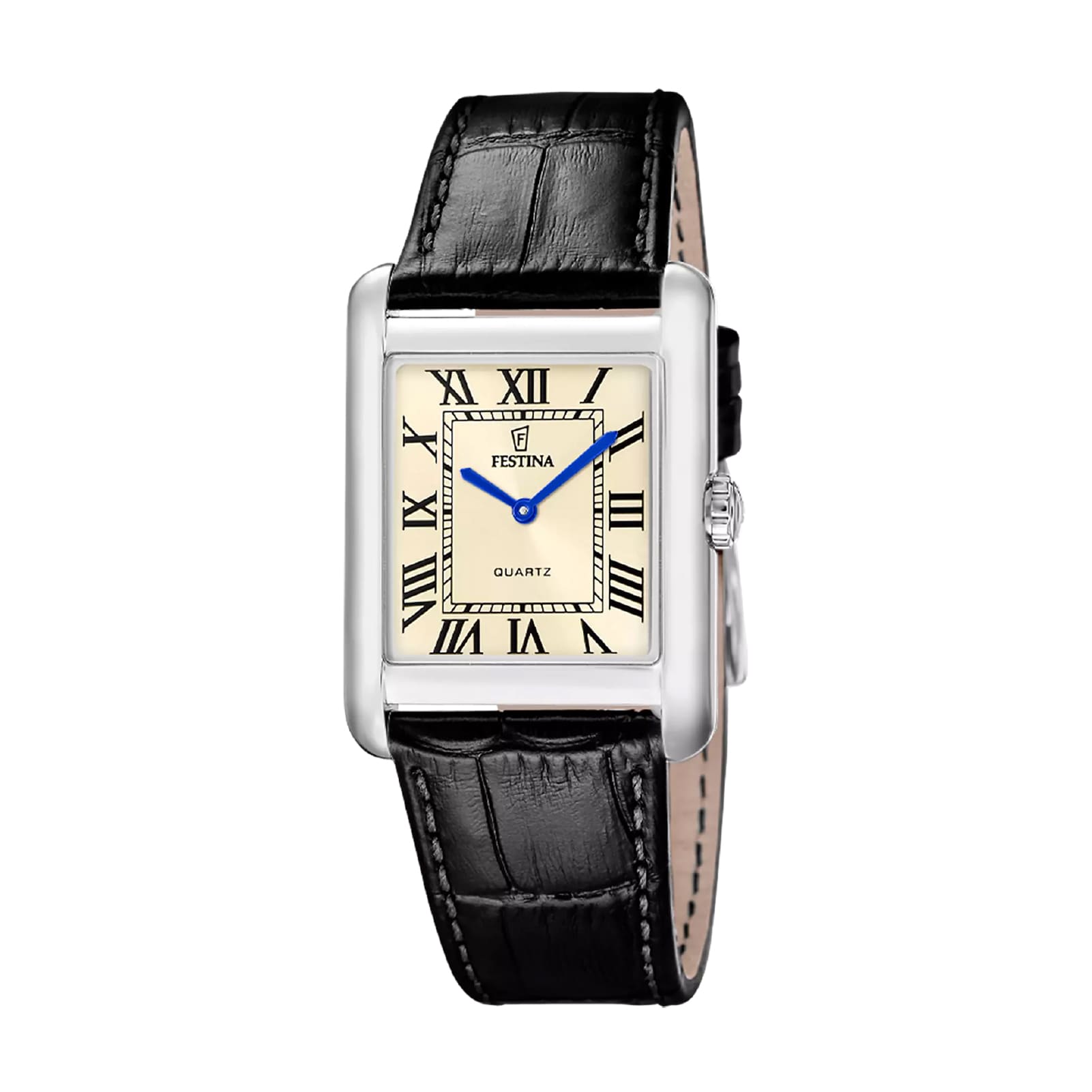 Orologio Festina On The Square in acciaio e pelle da uomo MISURA UNICA