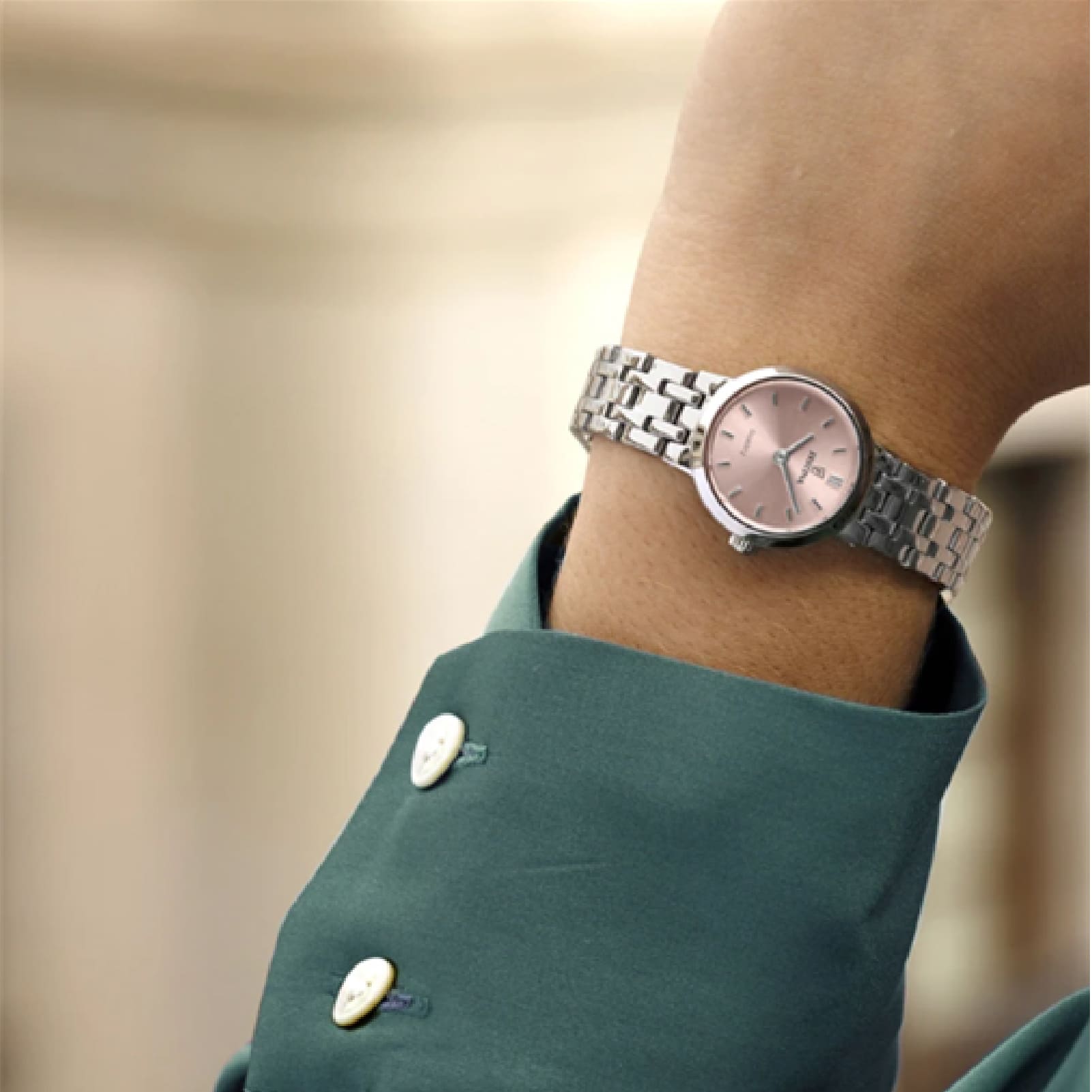 Orologio Festina Mademoiselle in acciaio quadrante rosa MISURA UNICA