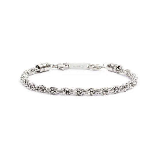Bracciale maglia a corda Marlù Icons uomo in acciaio spessa 5 mm 30BR0013-1