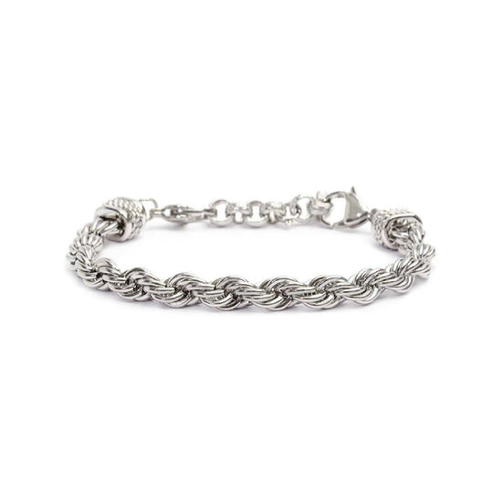 Bracciale maglia a corda Marlù Icons uomo in acciaio spessa 6,8 mm 30BR0014-1