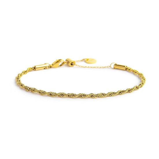 Bracciali catena Marlù Vision da donna acciaio dorato con catena a corda 33BR0040G-1