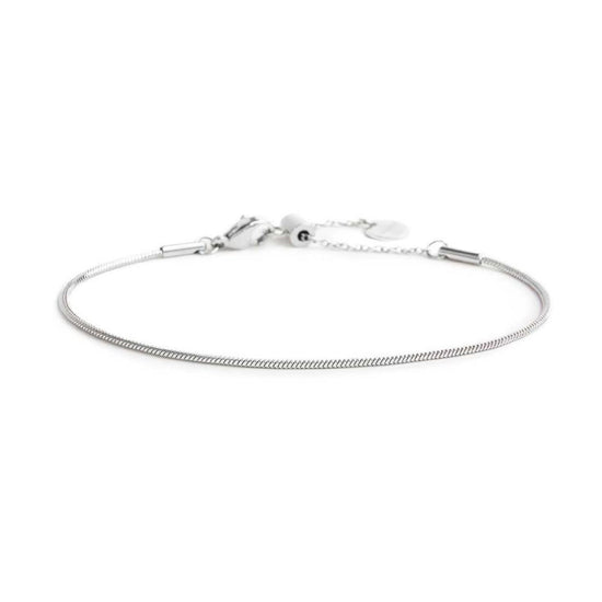 Bracciali catena Marlù Vision da donna acciaio con catena snake quadrato 33BR0044-1