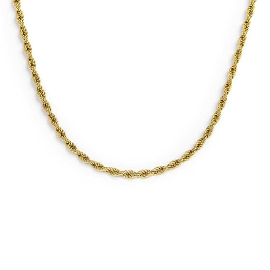 Collana girocollo Marlù Vision da donna acciaio dorato con catena a corda 33CN0024G-1