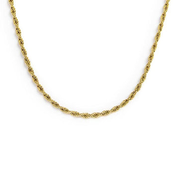 Collana girocollo Marlù Vision da donna acciaio dorato con catena a corda 33CN0024G-1