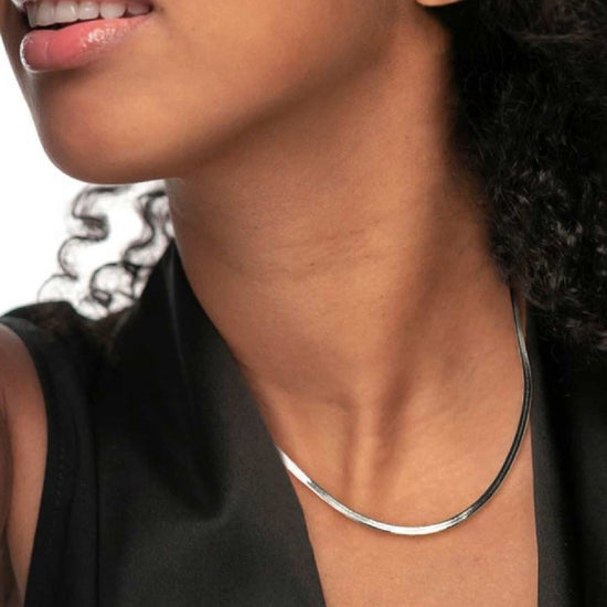 Collana girocollo Marlù Vision da donna acciaio con catena snake 33CN0025-3