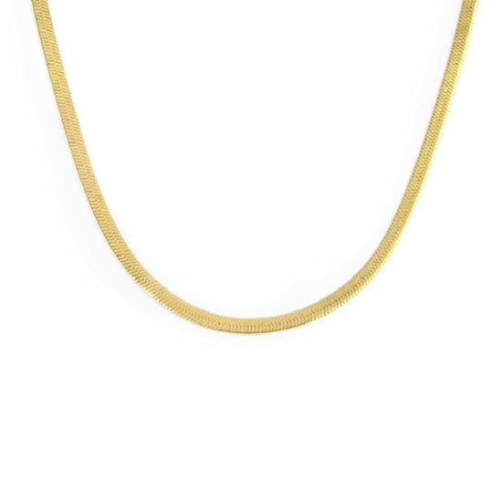 Collana girocollo Marlù Vision da donna acciaio dorato con catena snake 33CN0025G-1