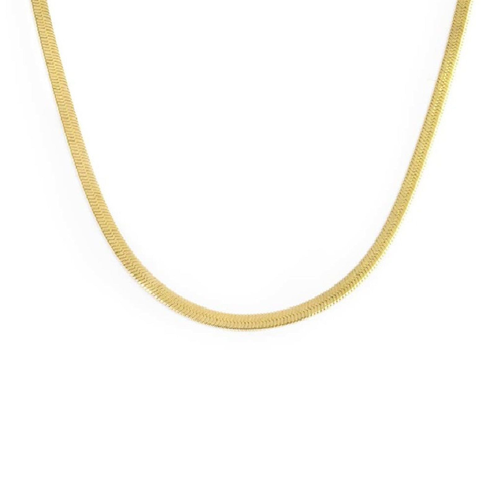 Collana girocollo Marlù Vision da donna acciaio dorato con catena snake 33CN0025G-1