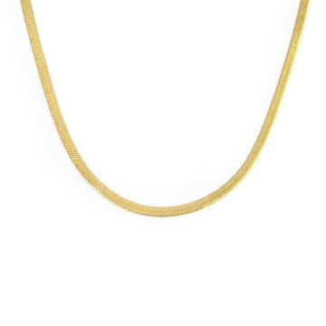 Collana girocollo Marlù Vision da donna acciaio dorato con catena snake 33CN0025G-1