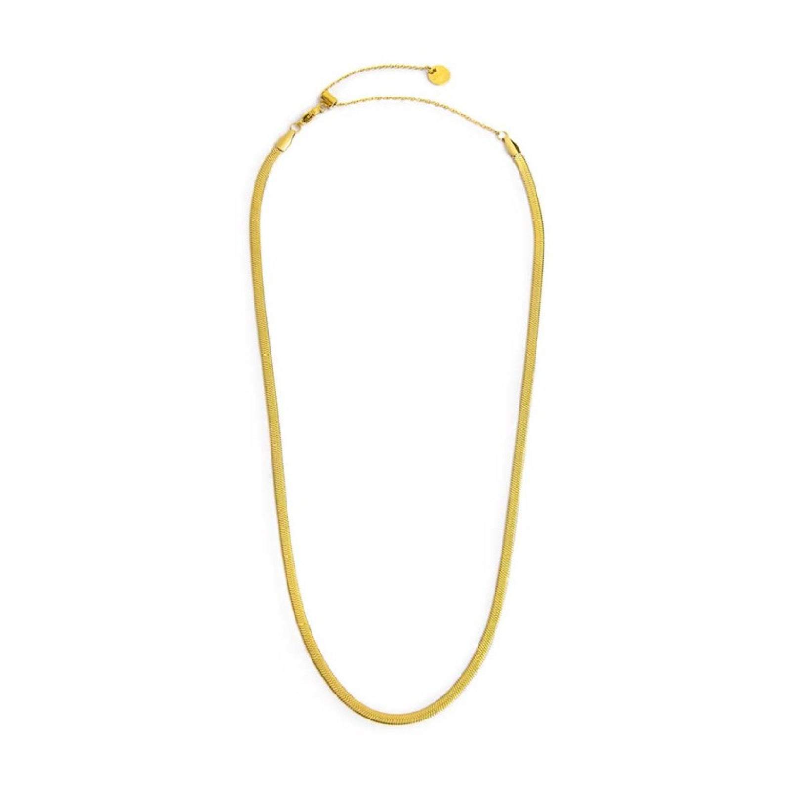 Collana girocollo Marlù Vision da donna acciaio dorato con catena snake 33CN0025G