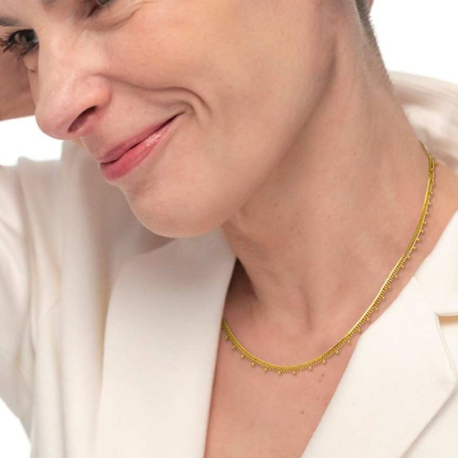 Acquista Collana Da Uomo In Acciaio Inossidabile Con Cordino In - Foto 3