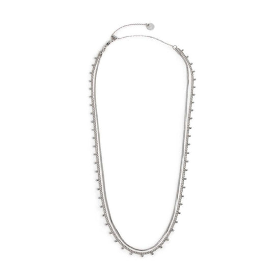 Collana girocollo Marlù Vision da donna acciaio con catena snake e grumetta 33CN0026