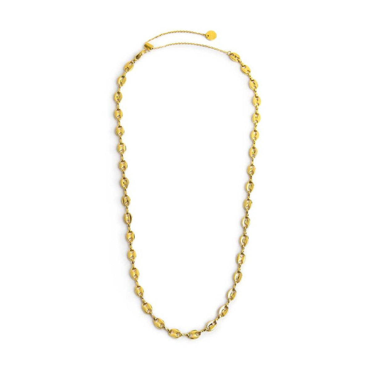 Collana girocollo Marlù Vision da donna acciaio dorato con catena marine 33CN0027G