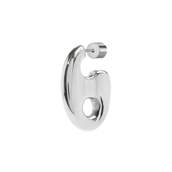 Orecchino semicerchio Marlù Vision donna acciaio con maglia marine 33OR0054-1