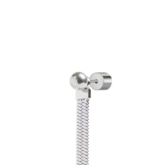 Orecchino pendente Marlù Vision donna acciaio con sfera e catena snake 33OR0055-2