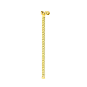 Orecchino pendente Marlù Vision donna acciaio dorato sfera e catena snake 33OR0055G-1