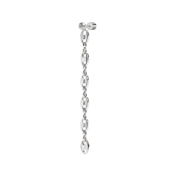 Orecchino pendente Marlù Vision donna acciaio con sfera e catena marine 33OR0056-1