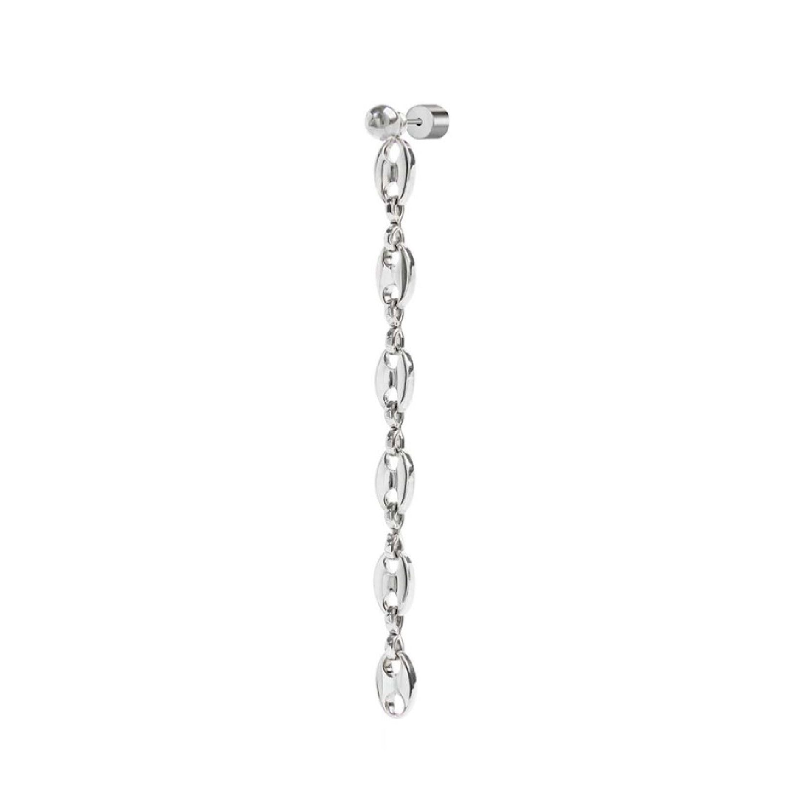Orecchino pendente Marlù Vision donna acciaio con sfera e catena marine 33OR0056-1