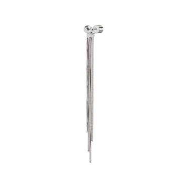 Orecchino pendente Marlù Vision donna acciaio sfera e catena snake quadrata 33OR0057-1