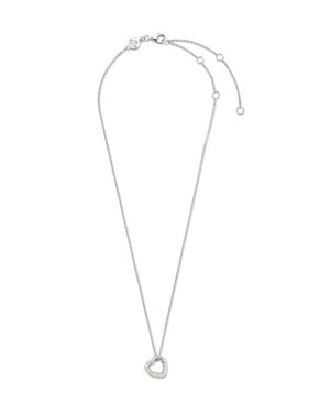 Collana girocollo da donna della collezione TI SENTO Milano in argento 925 con ciondolo a cuore e zirconi 34022ZI/42