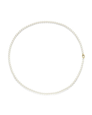 Collana lunga da donna della collezione TI SENTO Milano in argento 925 dorato con filo di perle 34043YP/90