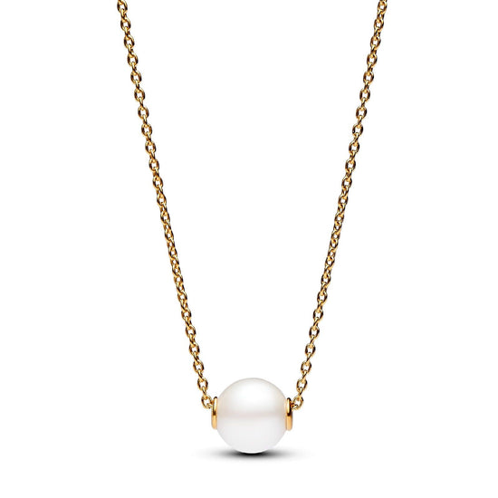 Collana dorata Perla d'Acqua Dolce Coltivata 363167C01-45-1