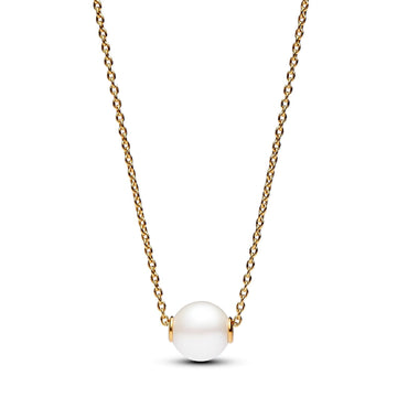 Collana dorata Perla d'Acqua Dolce Coltivata 363167C01-45-1