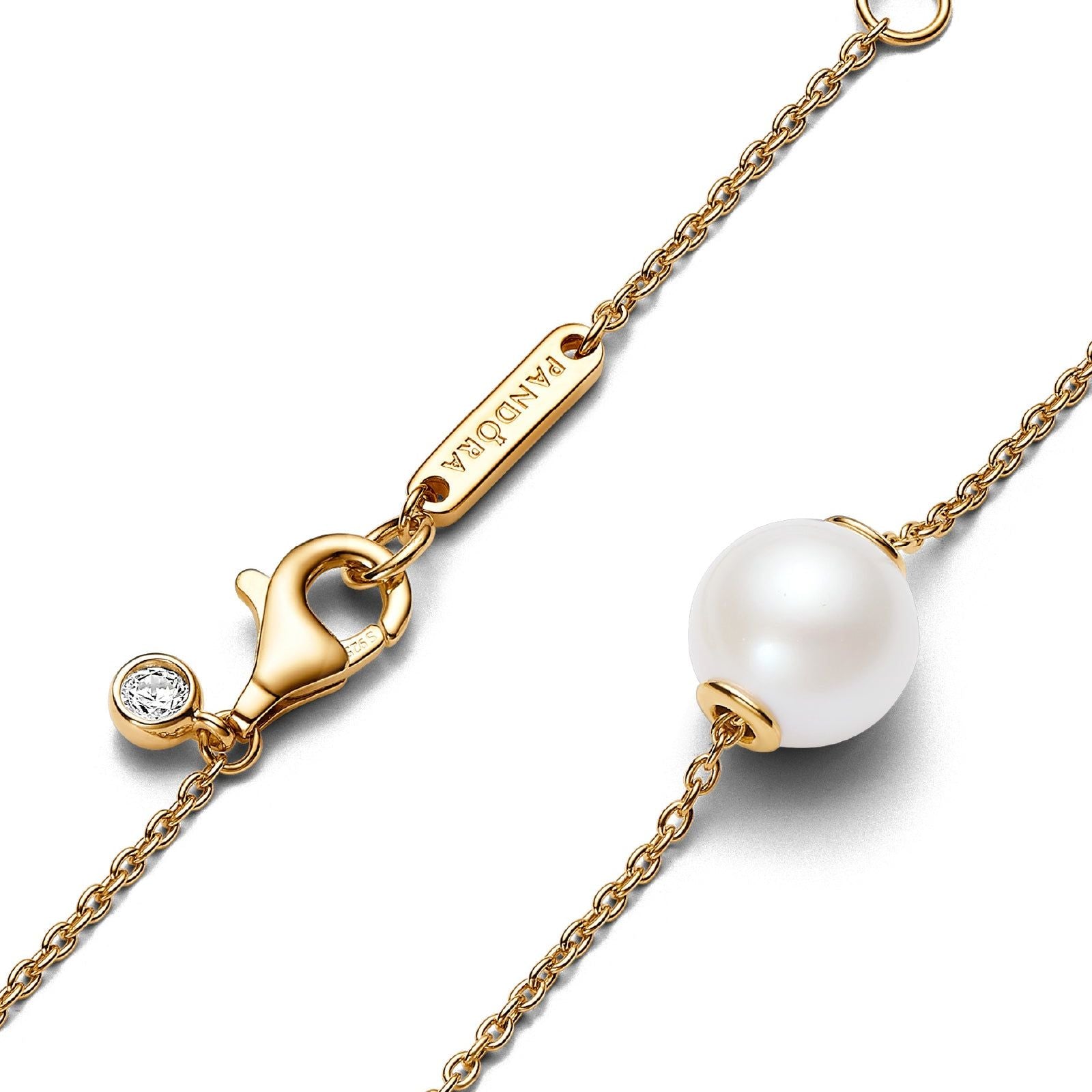 Collana dorata Perla d'Acqua Dolce Coltivata 363167C01-45-2