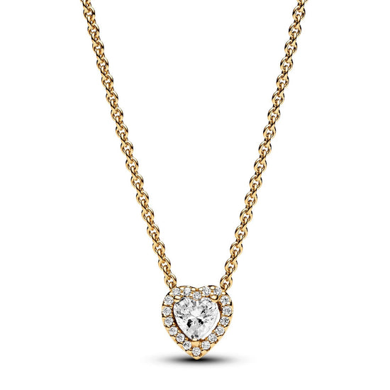 Collana Cuore in Rilievo placcato oro 368425C01-45-1