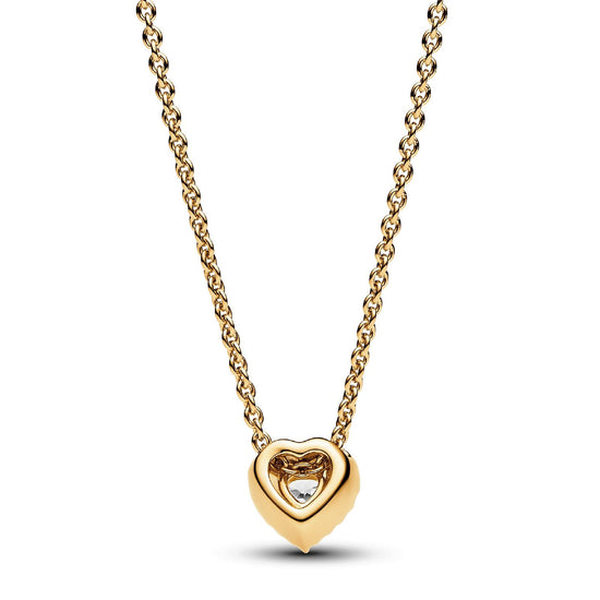 Collana Cuore in Rilievo placcato oro 368425C01-45-2
