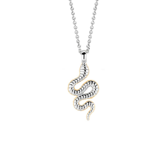 Collana donna TI SENTO Milano in argento dorato con serpente 3923SY-42-2