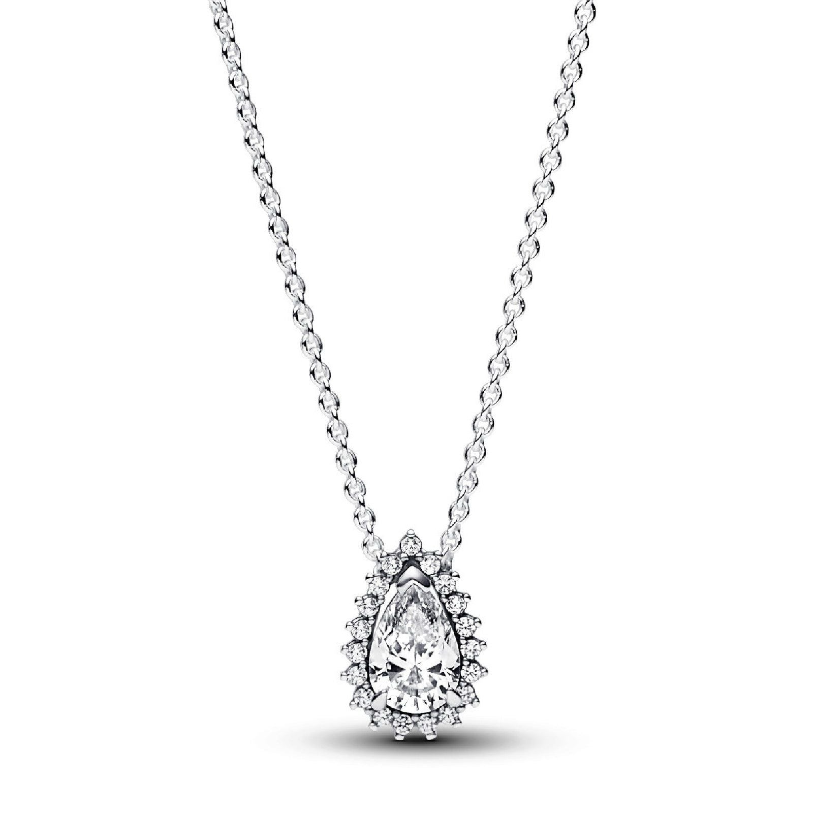 Collana Punto Luce Goccia color argento 392832C01-45-1