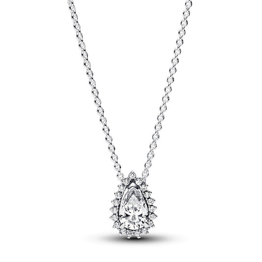 Collana Punto Luce Goccia color argento 392832C01-45-1