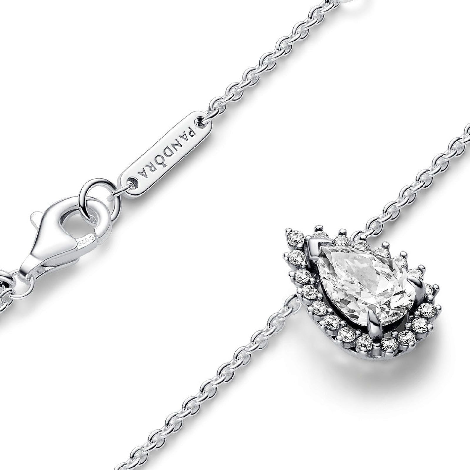 Collana Punto Luce Goccia color argento 392832C01-45-3