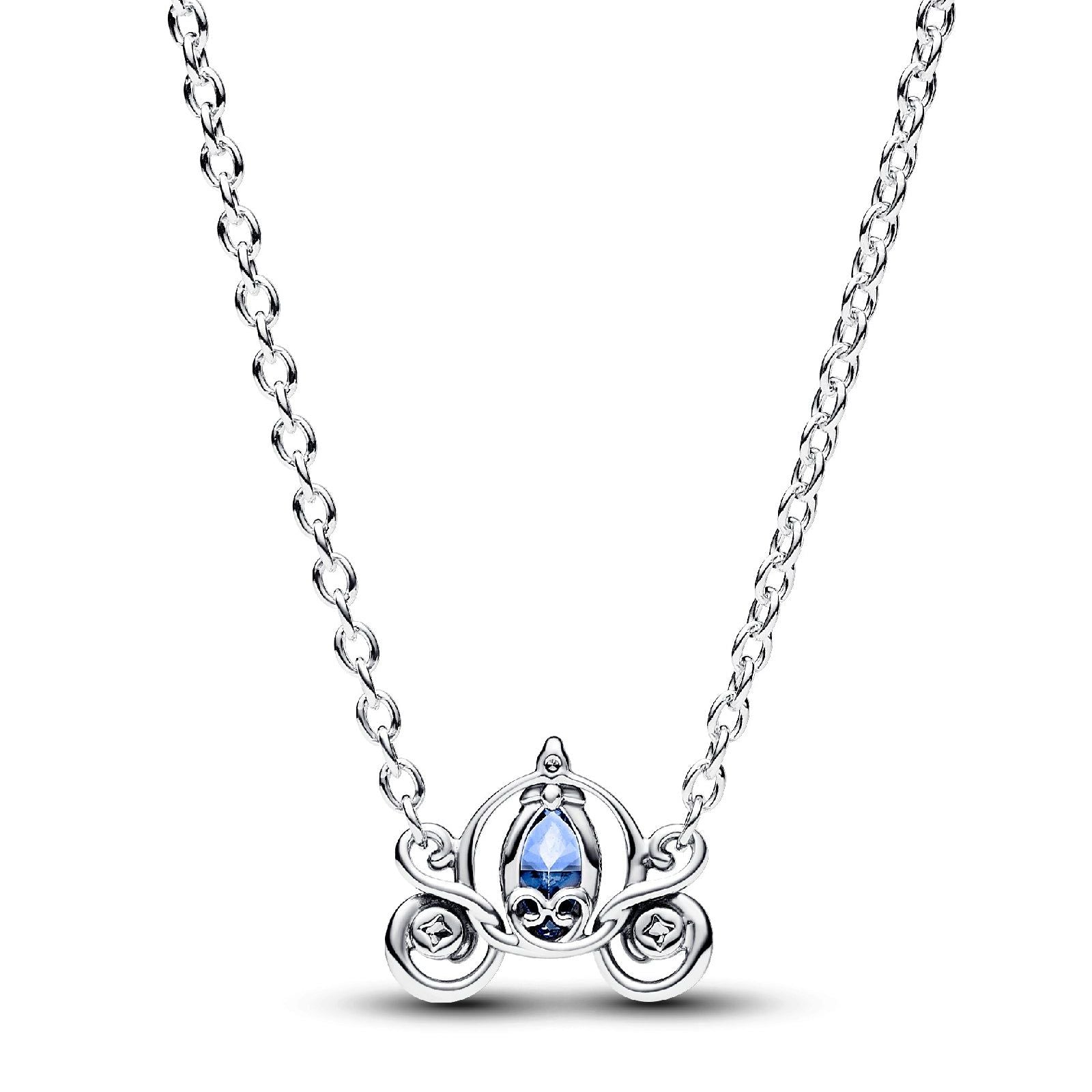 Disney, Collana Carrozza di Cenerentola argento e azzurro 393057C01-45-2