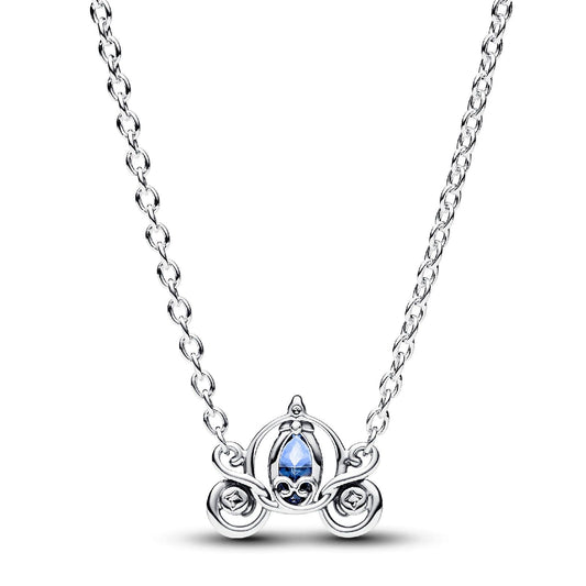 Disney, Collana Carrozza di Cenerentola argento e azzurro 393057C01-45-2