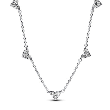 Collana Cuori con Tre Pietre 393160C01-45-1