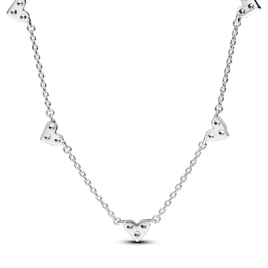 Collana Cuori con Tre Pietre 393160C01-45-2