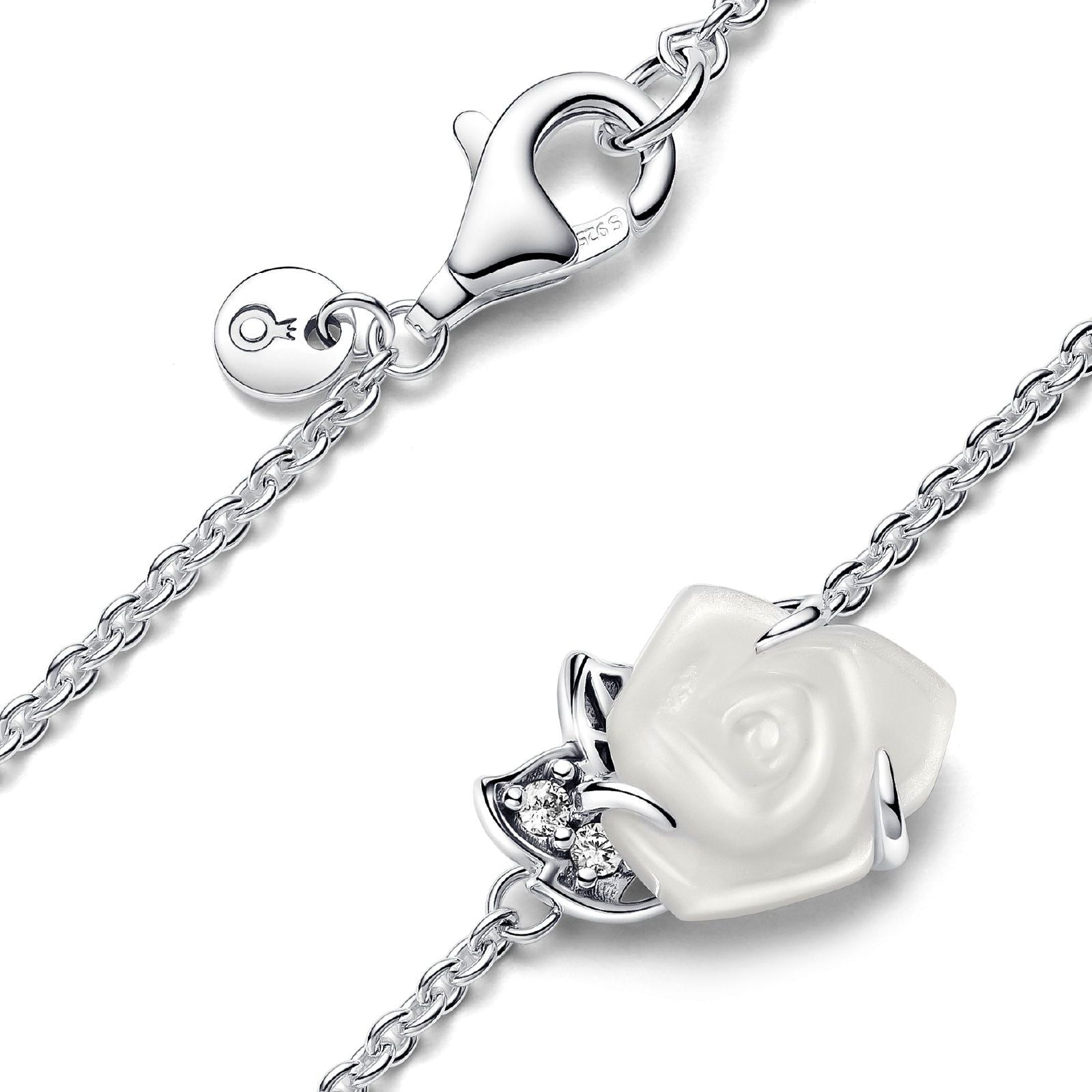 Collana Rosa Bianca 393206C01-45-3
