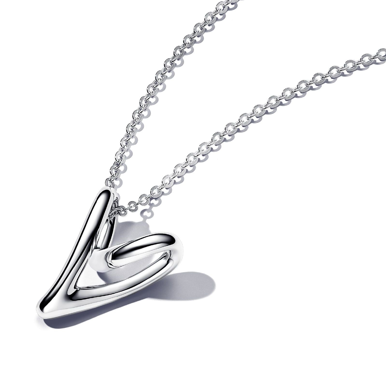 Collana Cuore Linea Sinuosa 393272C00-70-1