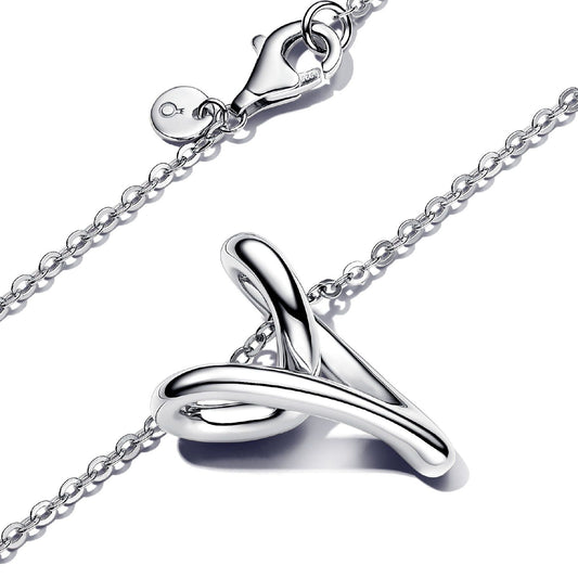 Collana Cuore Linea Sinuosa 393272C00-70-2